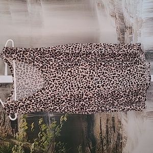 Maurices 24/7 Womens plus size 2 animal print sleeveless stretchy tank top